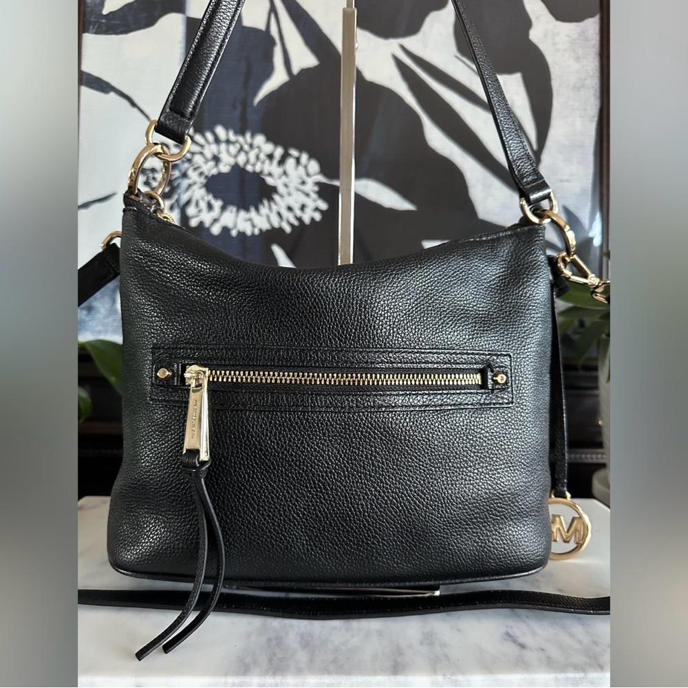 Michael Kors Black Pebbled Leather Shoulder Bag - Picture 5 of 15